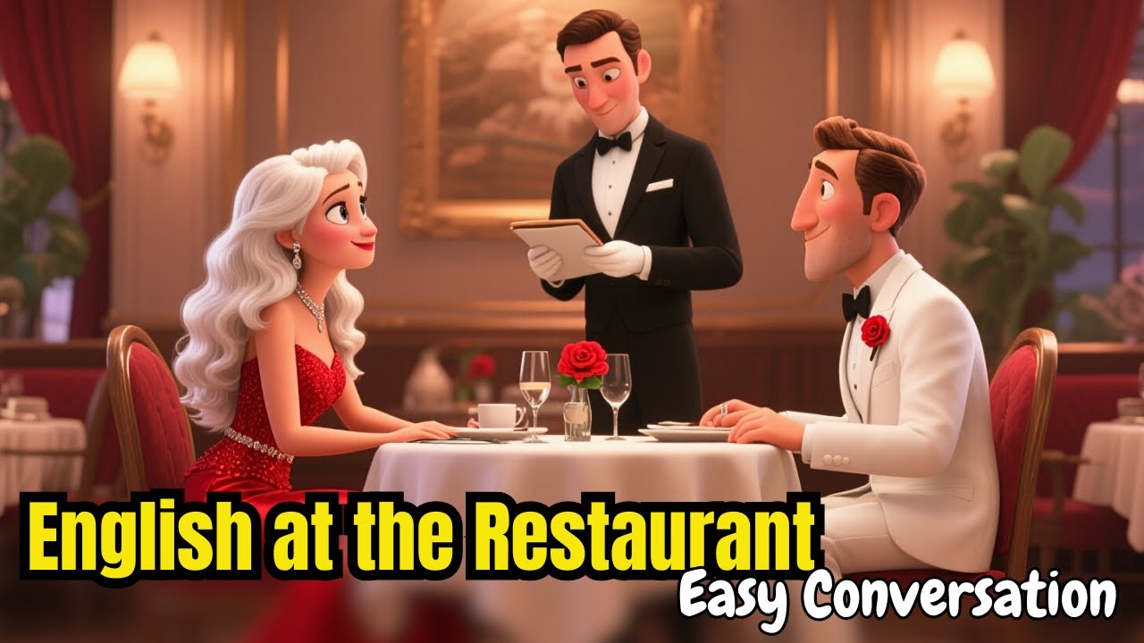 Learn English at the Restaurant🍽 | Easy Conversation for Beginners | Slow English Speaking Practice