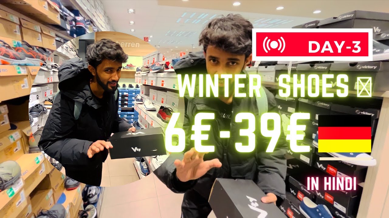 Winter Shoes shopping in Germany in low price | Day-3 Vlog| Student life in Germany@LifeandGrooming