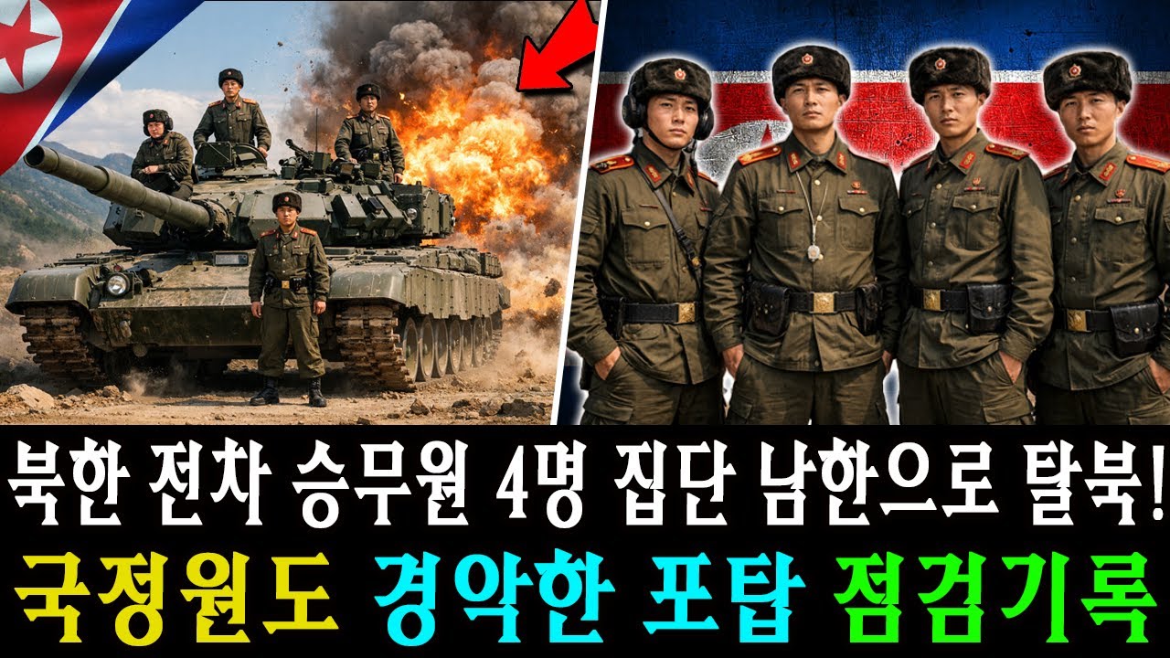 북한 전차 승무원 4명 집단 남한으로 탈북! 국정원도 경악한 포탑 점검기록 [탈북감동사연]