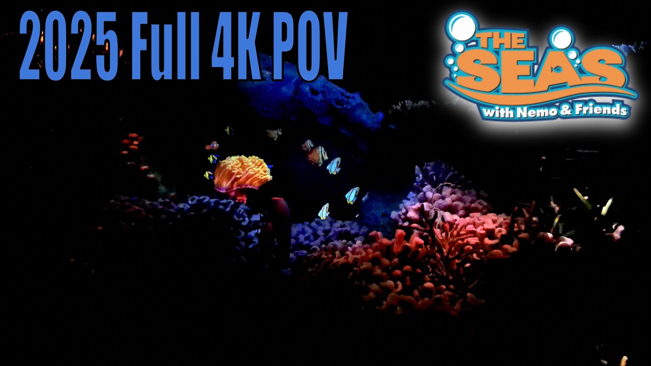 The Seas With Nemo and Friends| Epcot | 2025 4K 30FPS POV