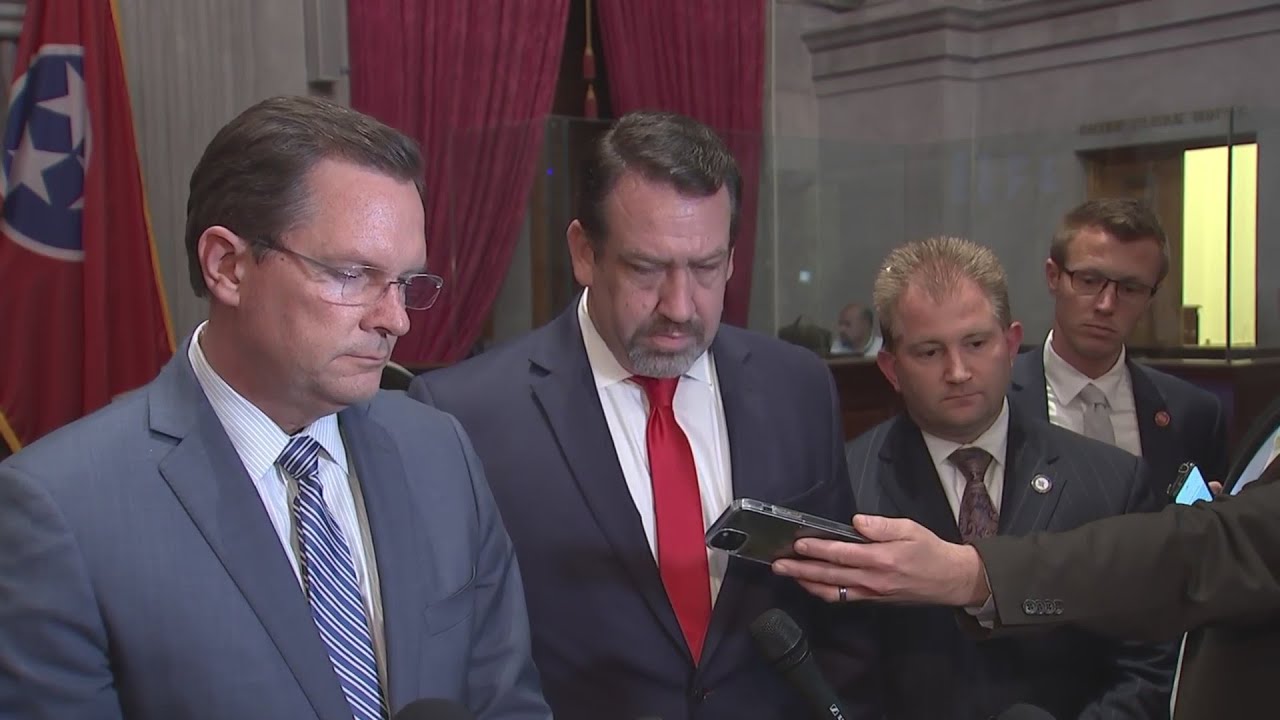 Tennessee Republicans speak following expulsion of Rep. Justin Jones & Rep. Justin Pearson