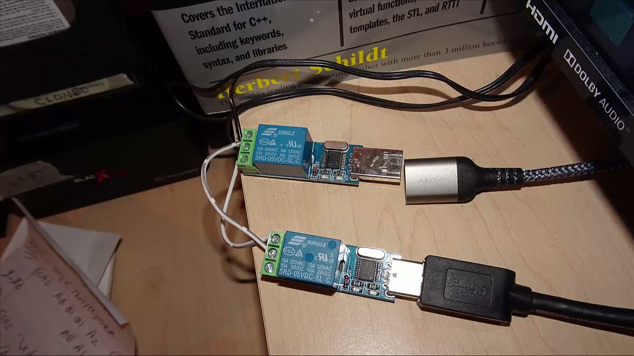 Linux control of USB relay simplified