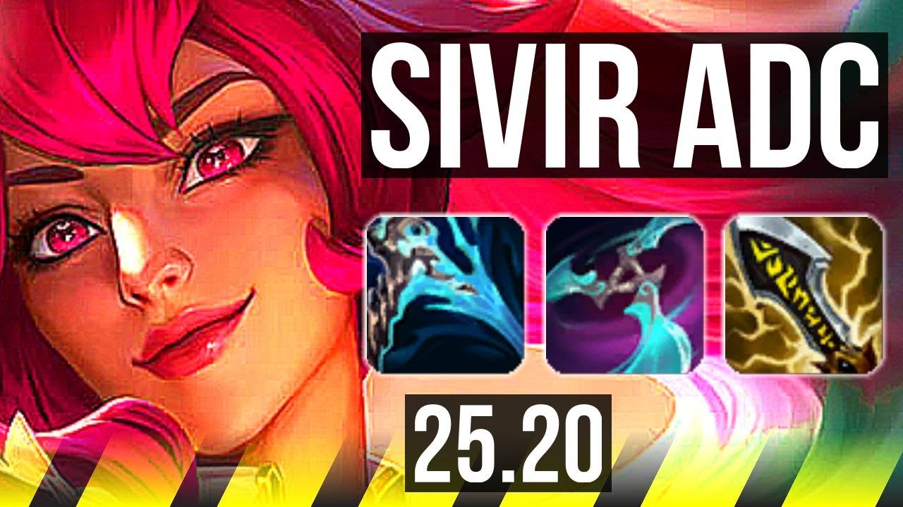 SIVIR & Lulu vs ASHE & Senna (ADC) | 7k comeback, 60k DMG, 21/3/7, Legendary | KR Master | 25.20