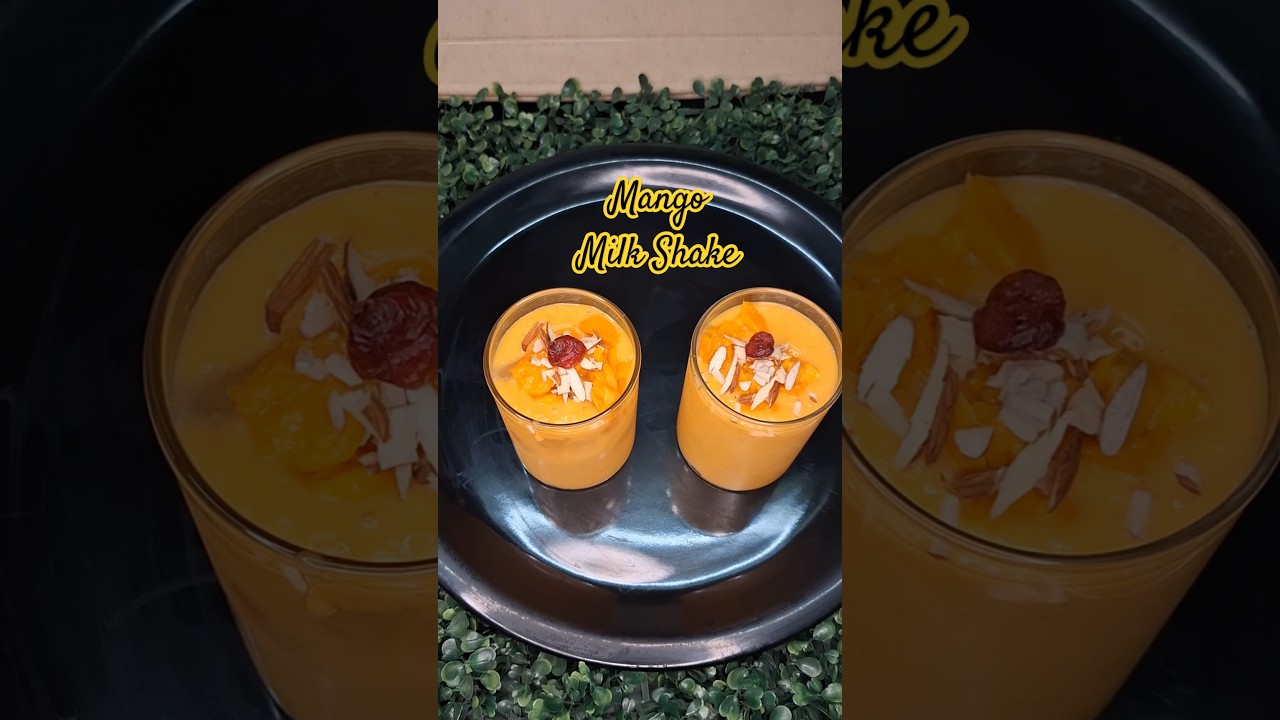 🍹Must have Summer drink! Mango Milk Shake. 