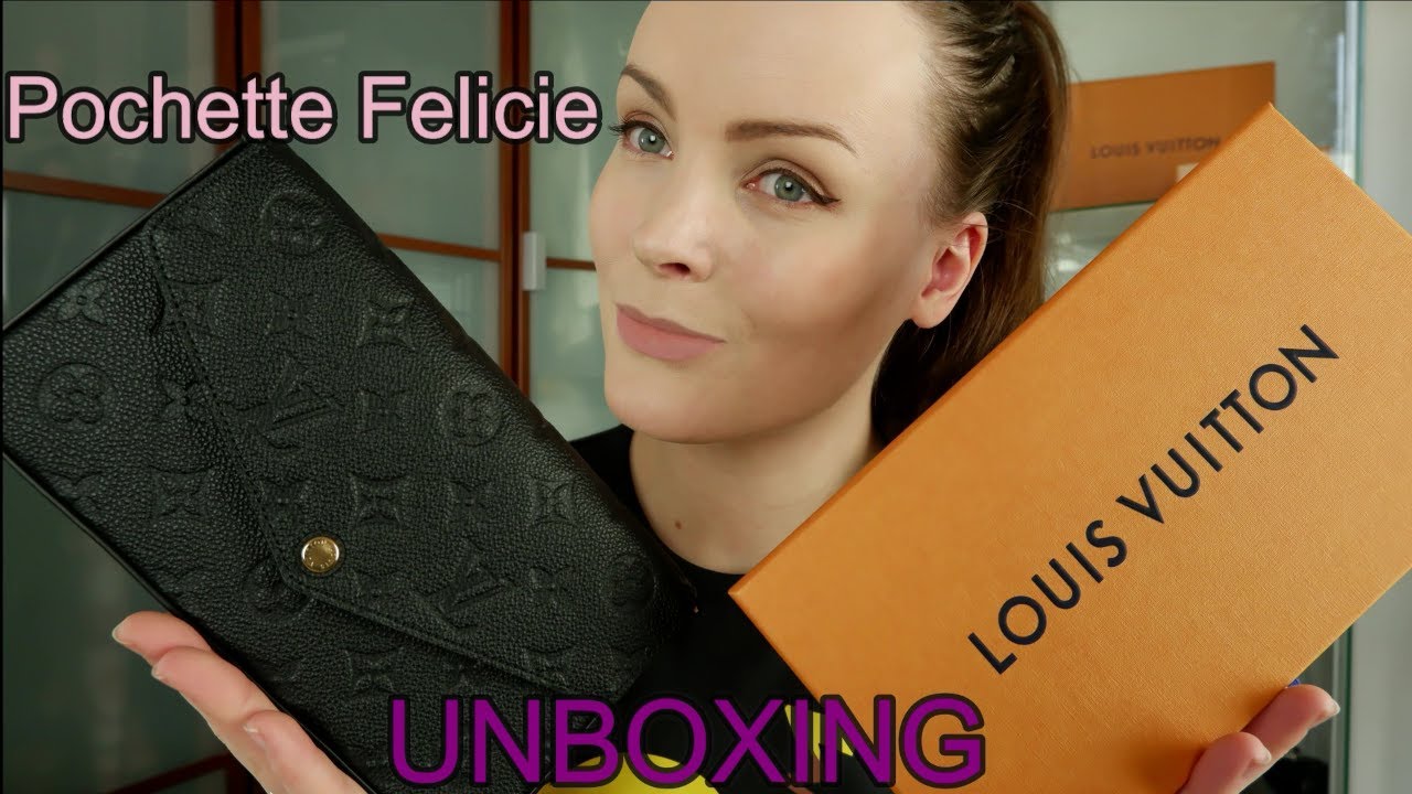 LOUIS VUITTON POCHETTE FELICIE UNBOXING | BLACK MONOGRAM EMPREINTE LEATHER - I'm in love!