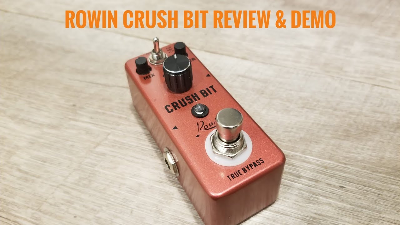 Rowin Crush Bit Pedal Review and Demo(feat Korg Volca FM & Rowin Delay Pedal)