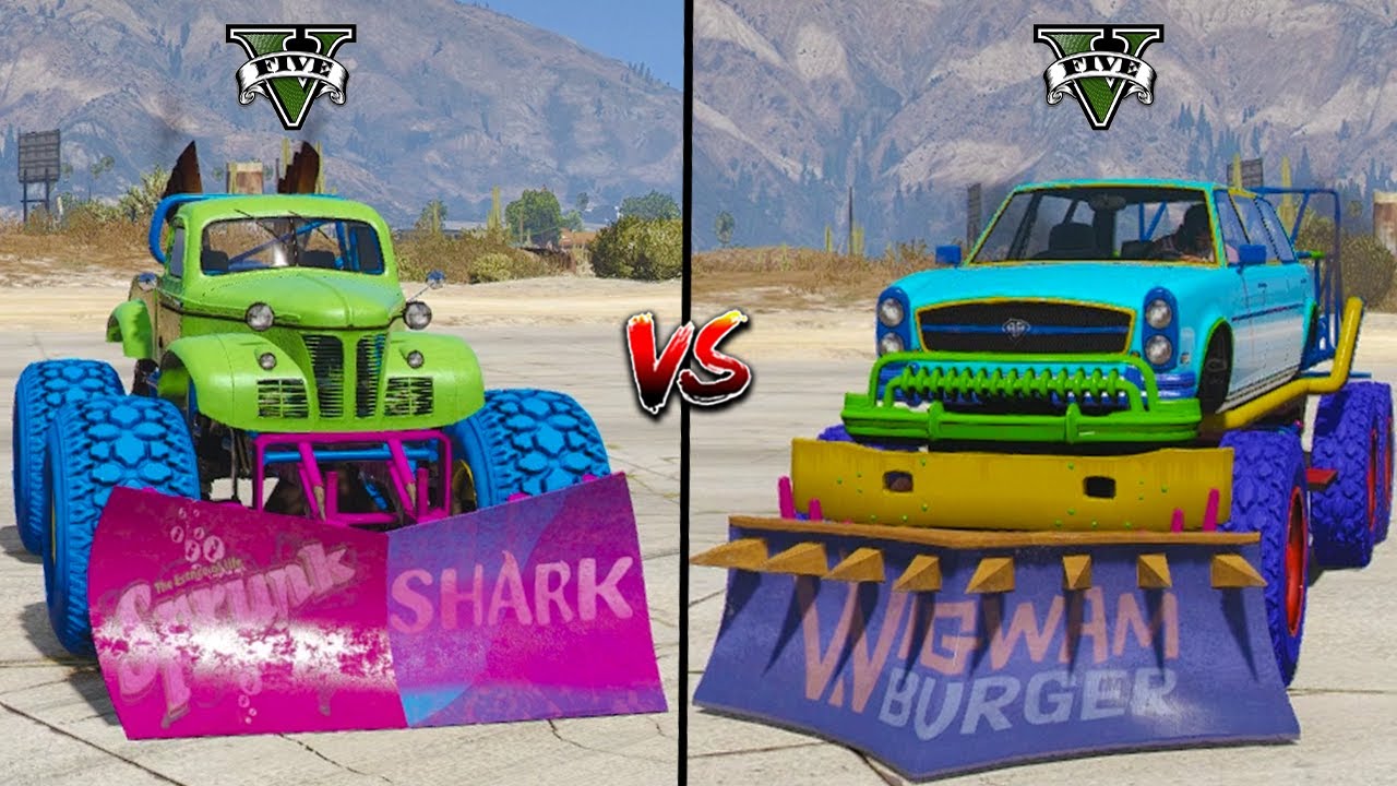 GTA 5 MONSTER TRUCK VS GTA 5 MONSTER TRUCK - WHICH IS BEST ?