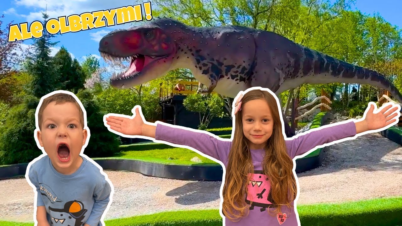 Olbrzymi T-Rex! 🦖  i tajemnicza jaskinia w DINOLANDIA INWAŁD. Justysia and Misio.