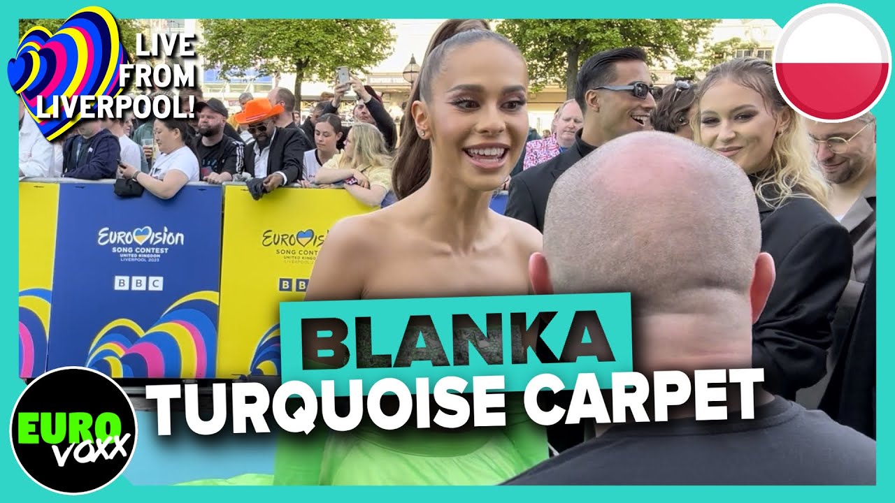 POLAND EUROVISION 2023: BLANKA - SOLO (TURQUOISE CARPET INTERVIEW) // Live from Liverpool