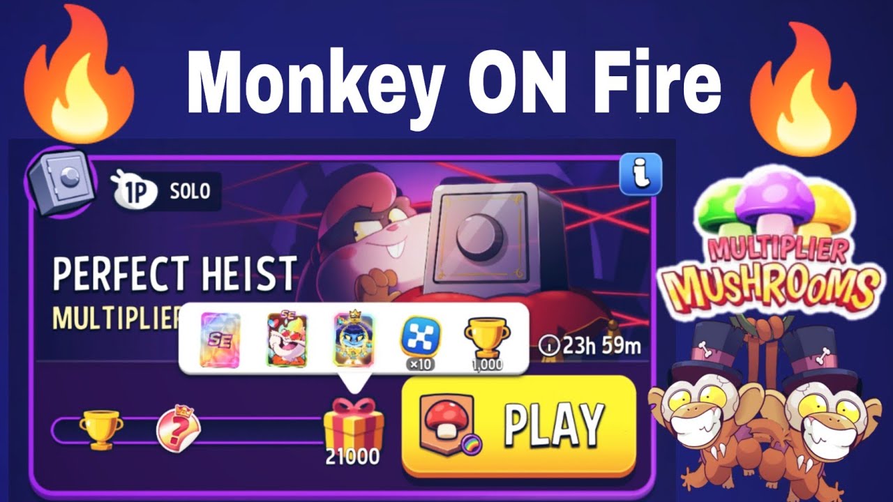 Monkey Joo Joo Multiplier Mushrooms Rainbow Solo Challenge | match masters