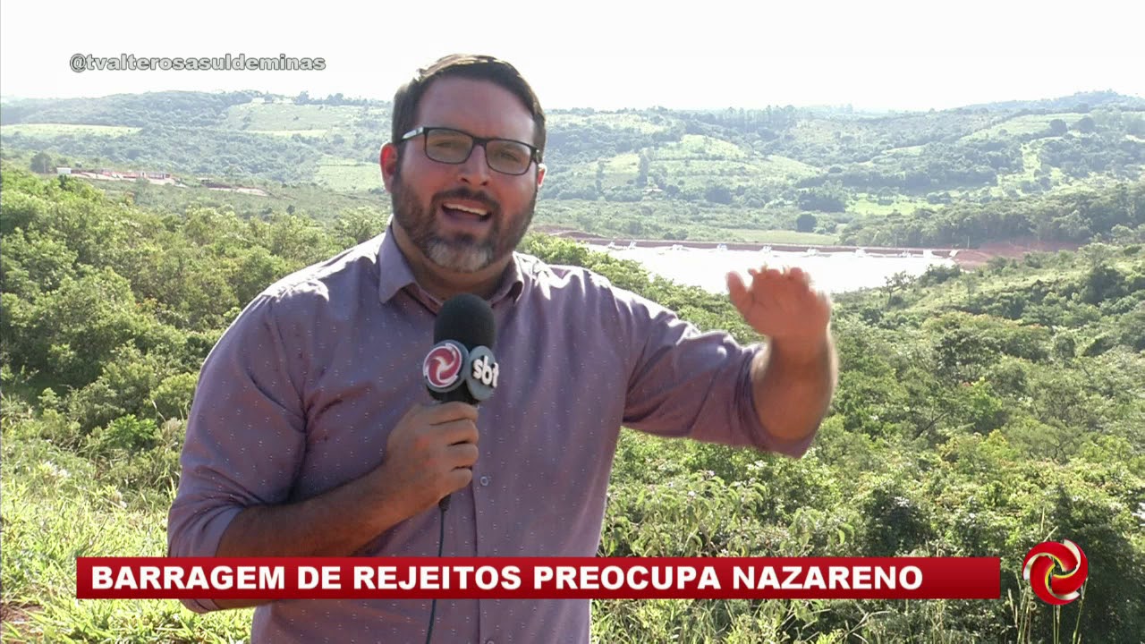 Barragem de rejeitos preocupa moradores em Nazareno