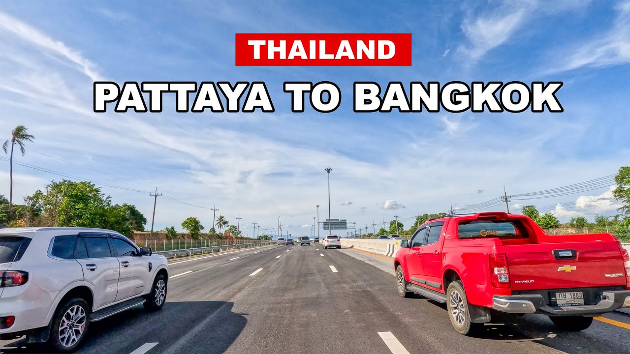 🇹🇭8K - Driving In Bangkok Highway | Pattaya to Bangkok 🛣️🚘