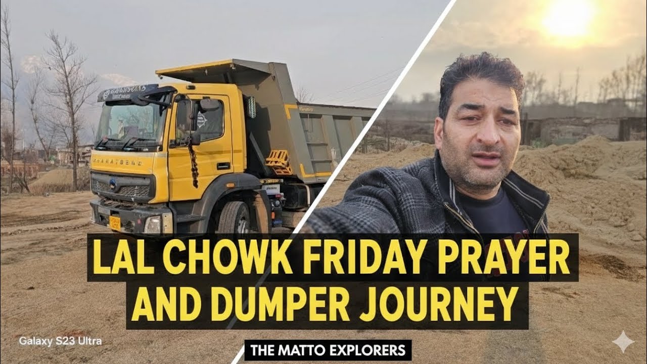 Journey lal chowk I dumper journey hawal srinagar I cycelling🚴&zwj;♂️🚘😃