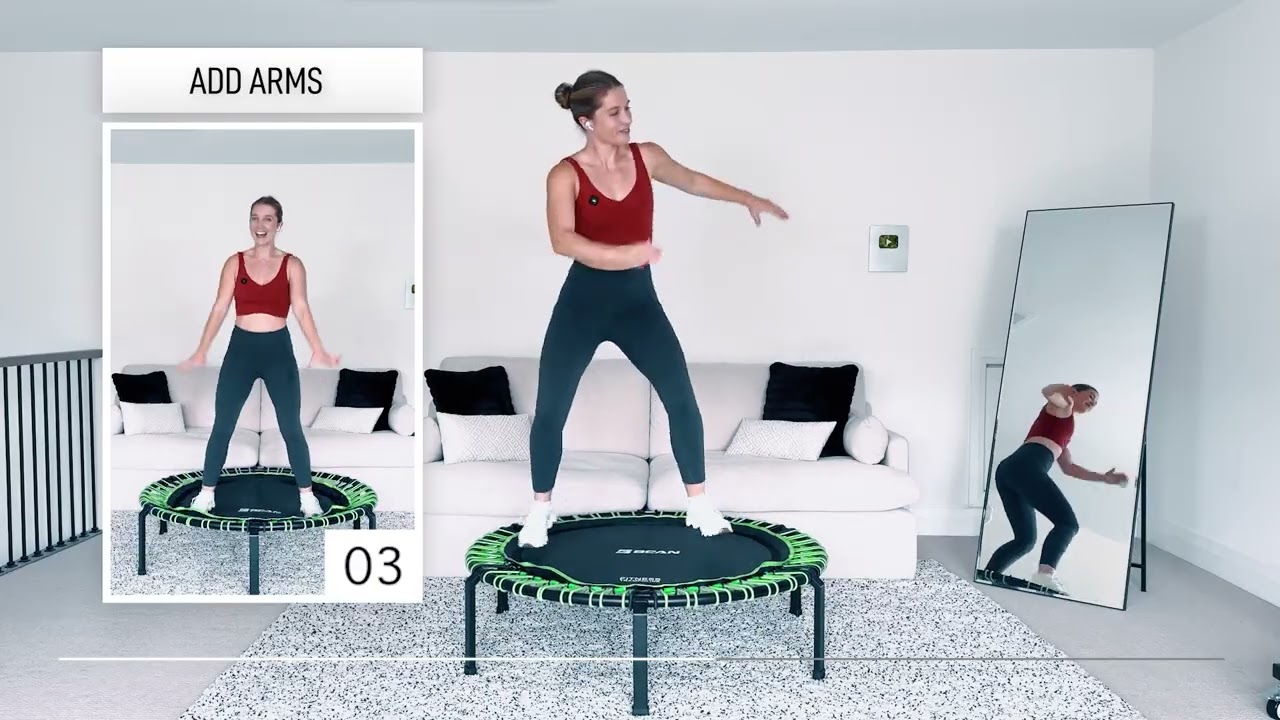 10 Minute Rebounder Workout | Fun Mini Trampoline Cardio to Party Hits