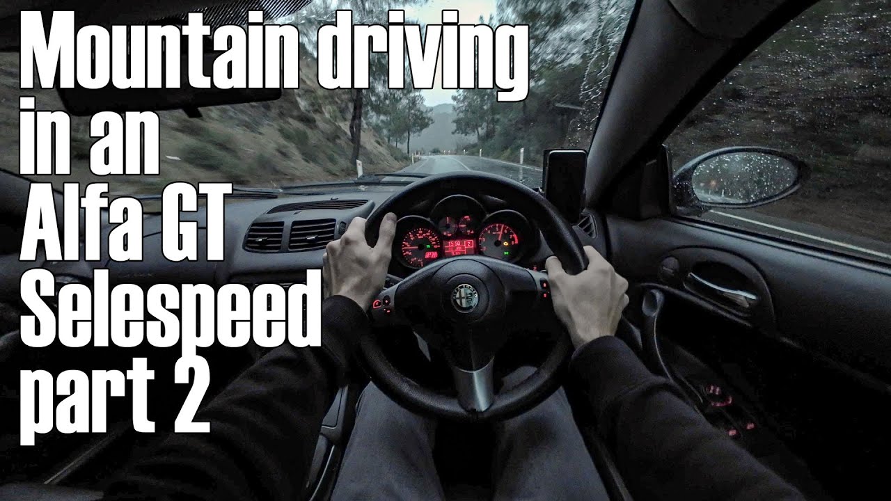 2005 Alfa Romeo GT 2.0JTS Selespeed POV Mountain Driving (ASMR, Binaural audio), part 02