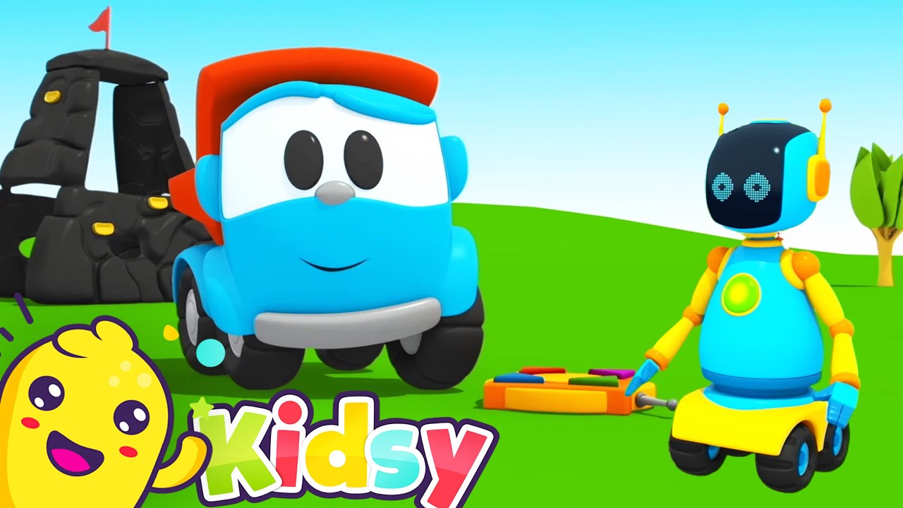 Leo the Curious Truck builds a Robot | Kidsy
