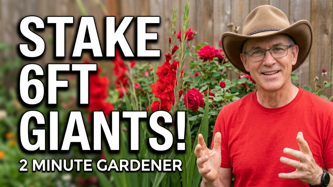 How to stake gladiolus