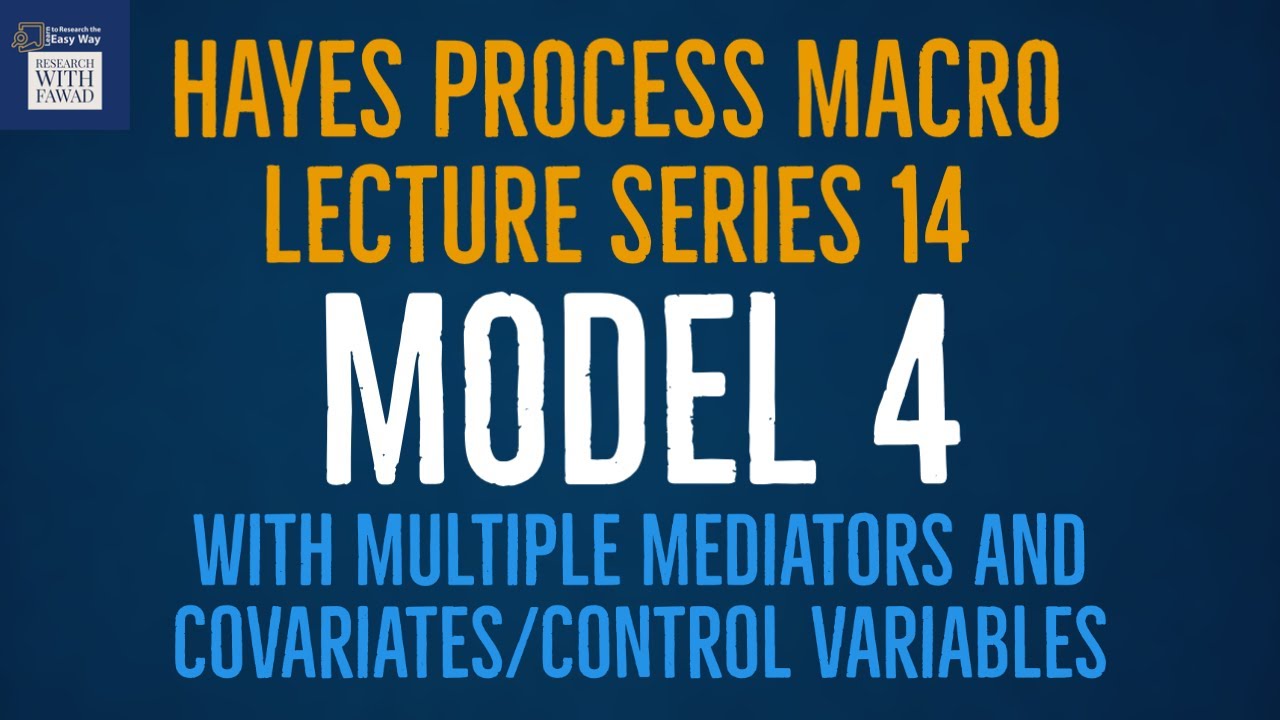 14. Hayes Process Macro Model 4 with Multiple Mediators and Covariates