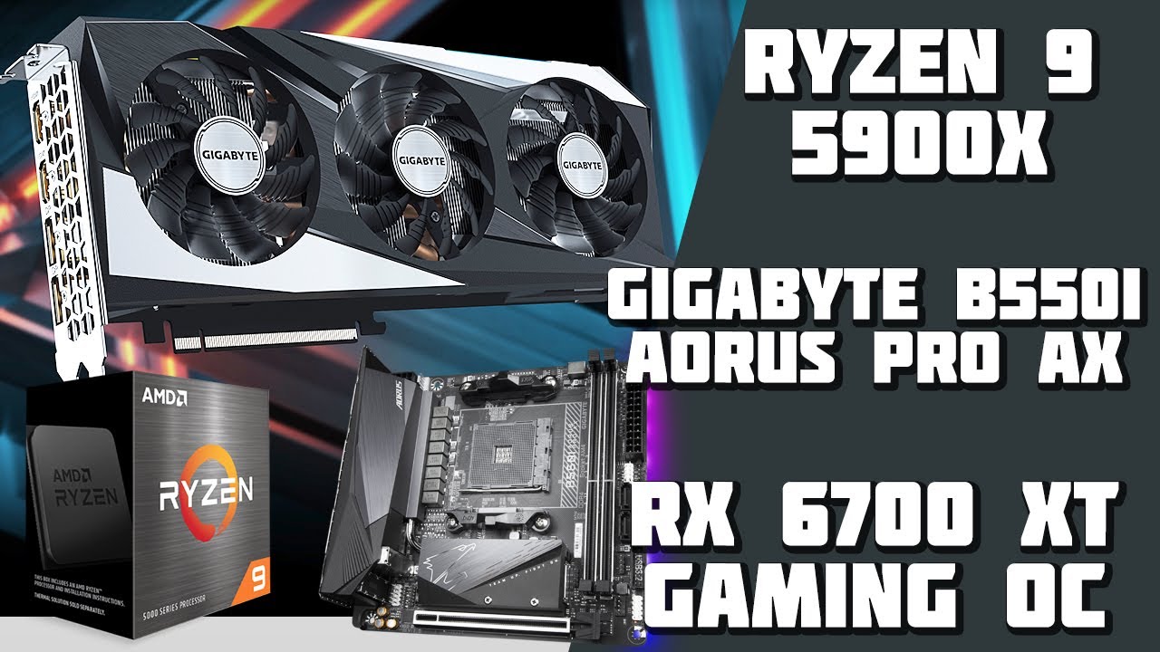 Сборка и Тест Ryzen 9 5900X и RX 6700 XT в Играх + Gigabyte B550I Aorus Pro AX