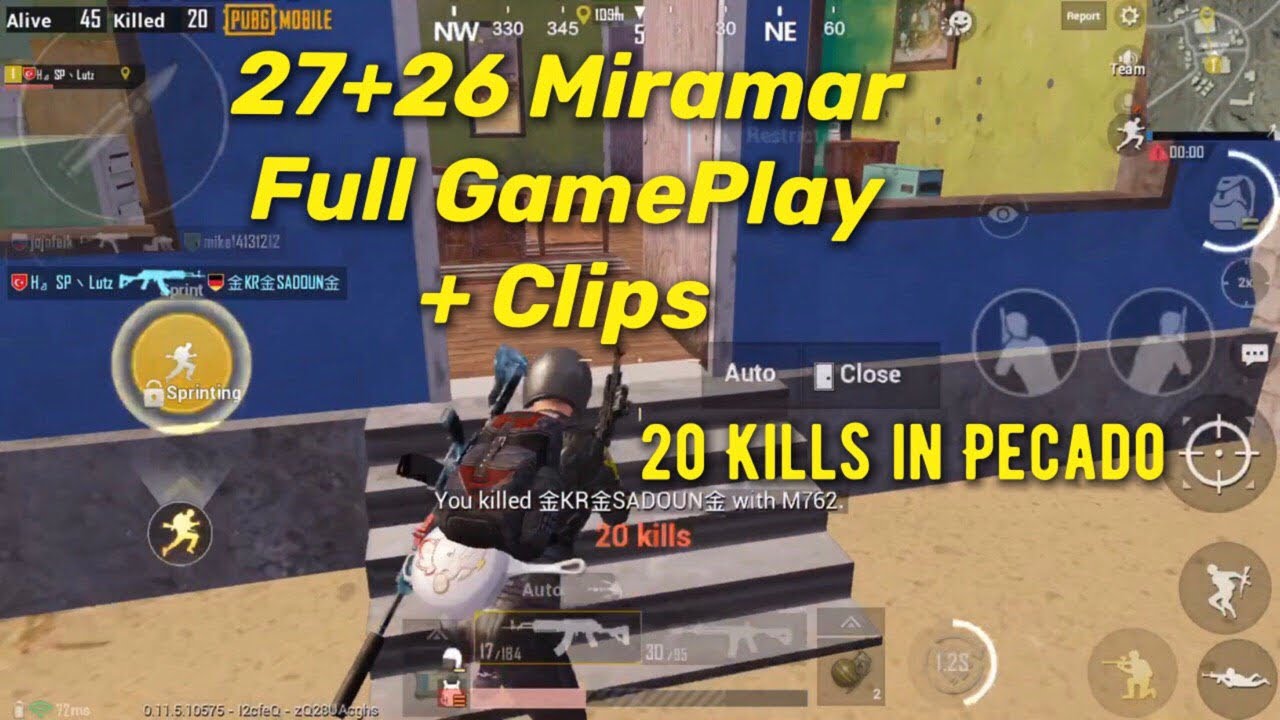 27 + 26 KILLS FULL GAMEPLAY 1v4 MIRAMAR | Pubg Mobile