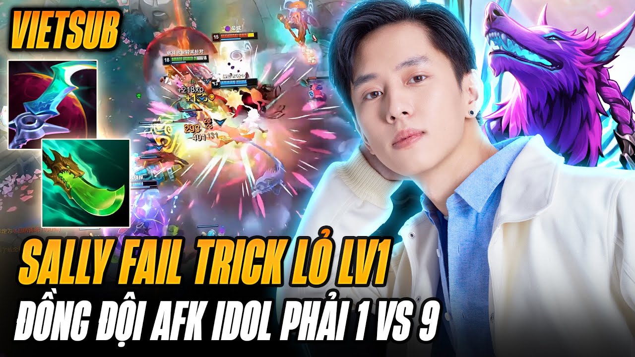 Sally Fail Trick Lỏ Level 1 Bị̣ Đồng Đội Dỗi Cực Mạnh Xong AFK Và Game Đấu 4vs5 Với Naafiri
