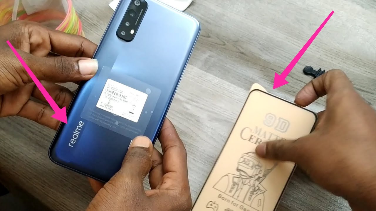 How to Put Tempered Glass Without Bubbles in REALME 7| protectors| bubbles| Air screen realme 7