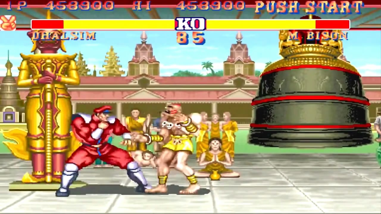 Street Fighter II (#11 DHALSIM vs. BISON final) [ARCADE] #2198 GamePlay