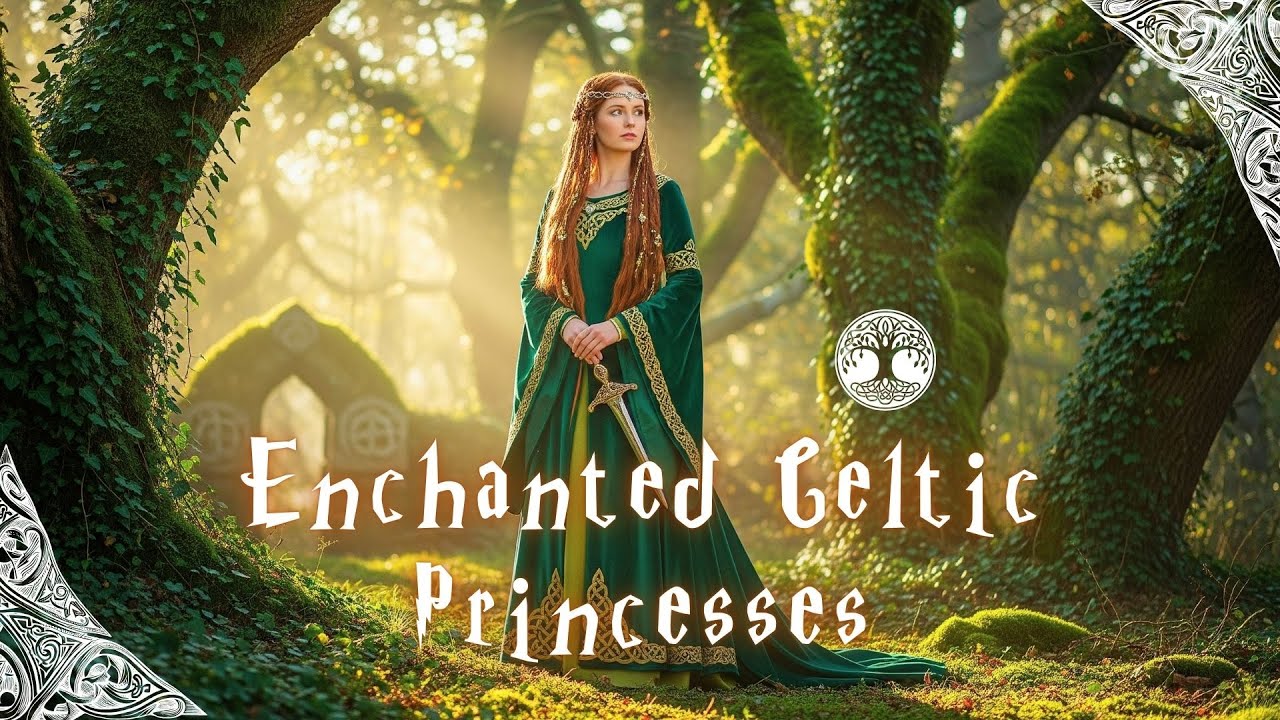 ✨ Enchanted Celtic Princesses🌿 Magical Waterfalls, Forests & Ancient Stone Circles with Celtic Music