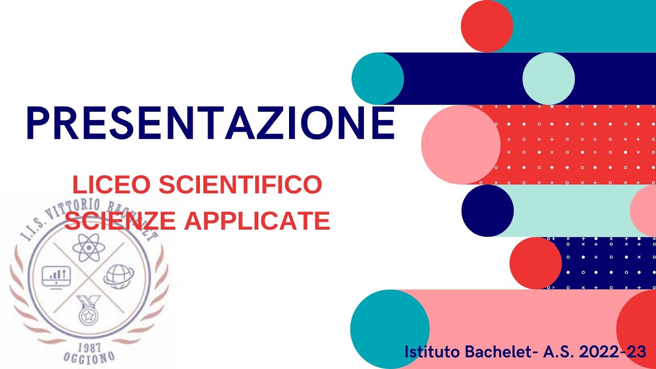 Presentazione LICEO SCIENTIFICO opzione SCIENZE APPLICATE