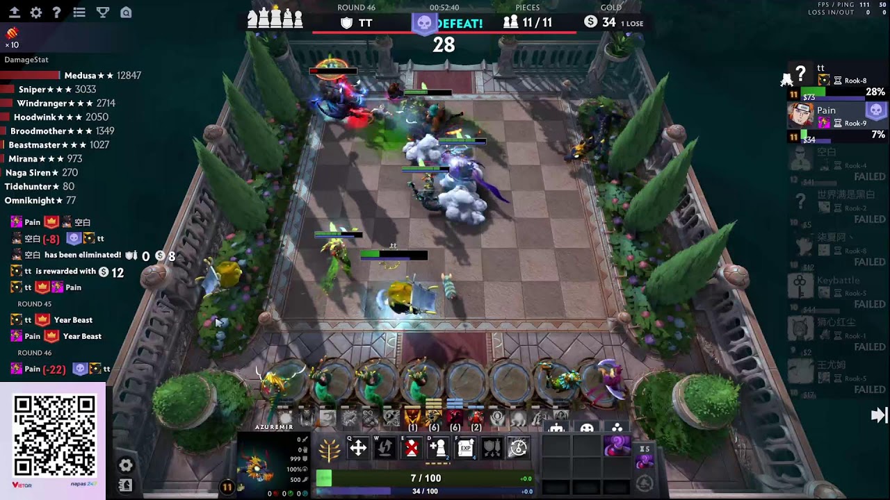 Pain Dota2 autochess