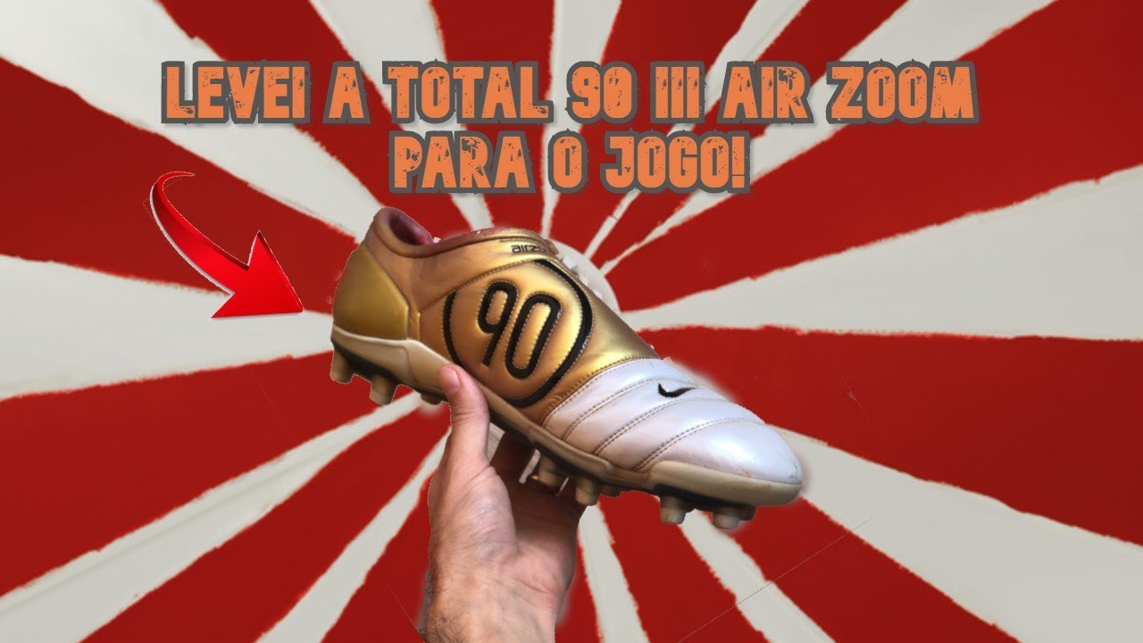Testei a Nike Total 90 III Air Zoom no jogo