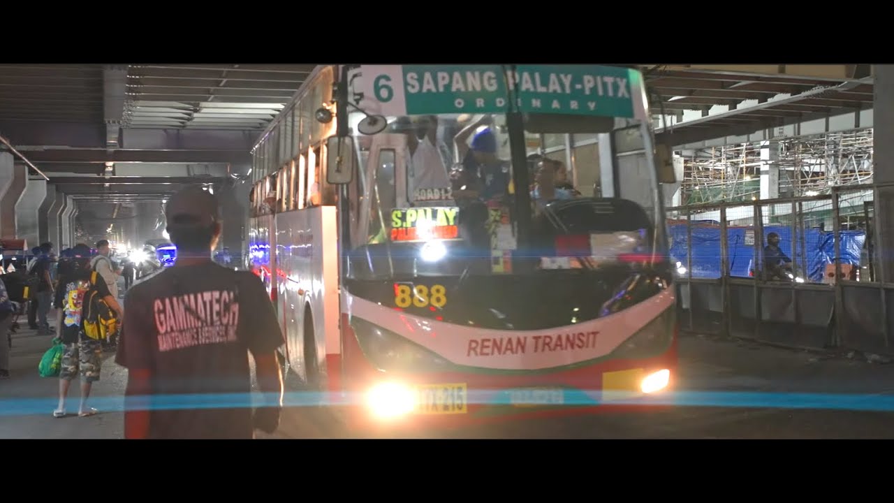 Philippines, ordinary fare bus nigh ride from SM Fairview to SM SJDM