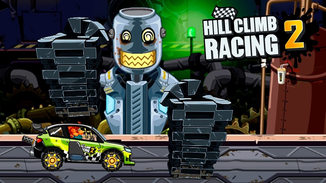 Лоскутный ЗАВОД новая КАРТА с Роботом в Hill Climb Racing 2 прохождение игры 2D гонки на андроид