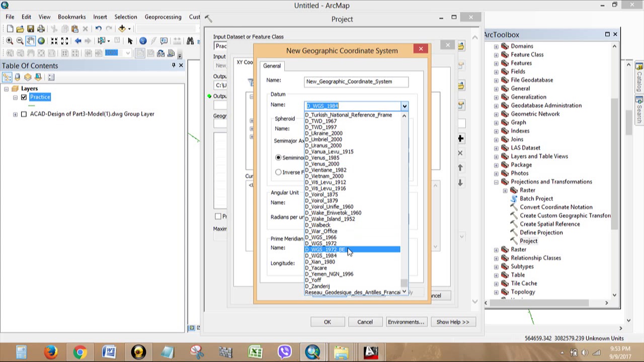 Convert DWG  into KML using ArcGIS to view in Google Earth. Road alignmnet in google earth