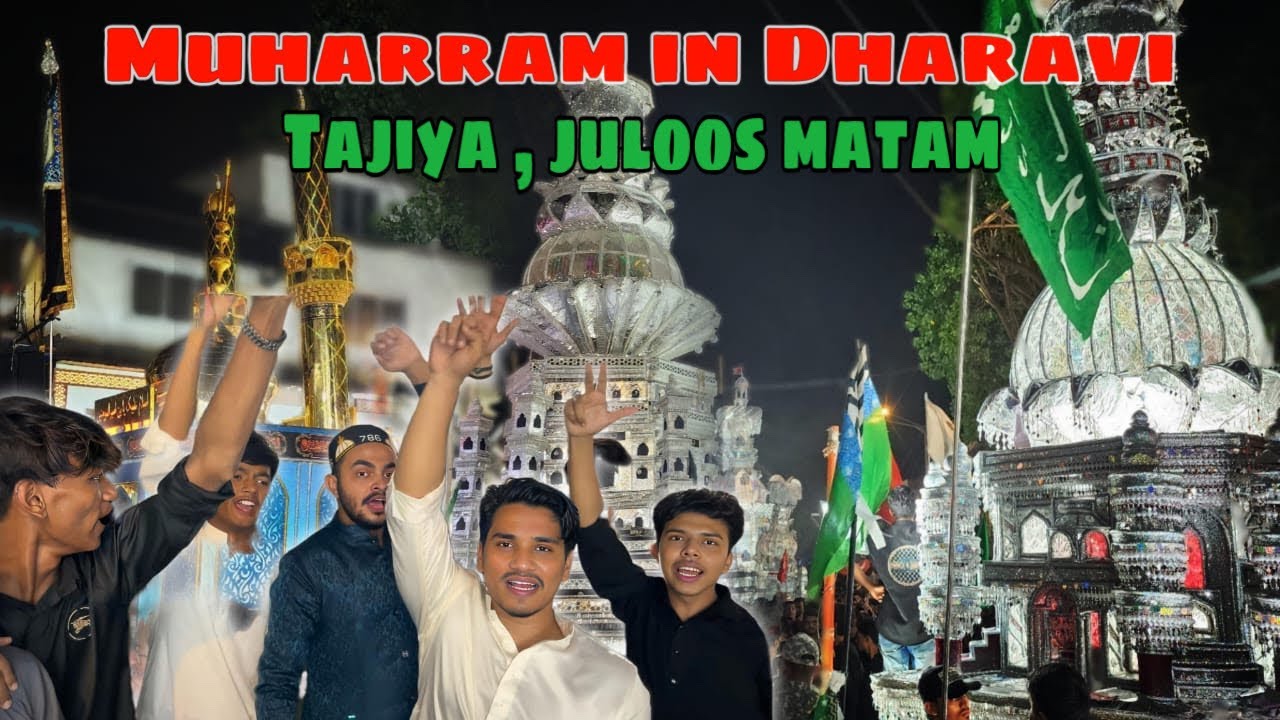 Dharavi Muharram 2025 | Tajiya Juloos, Alam & Matam – Soulful Azadari Procession