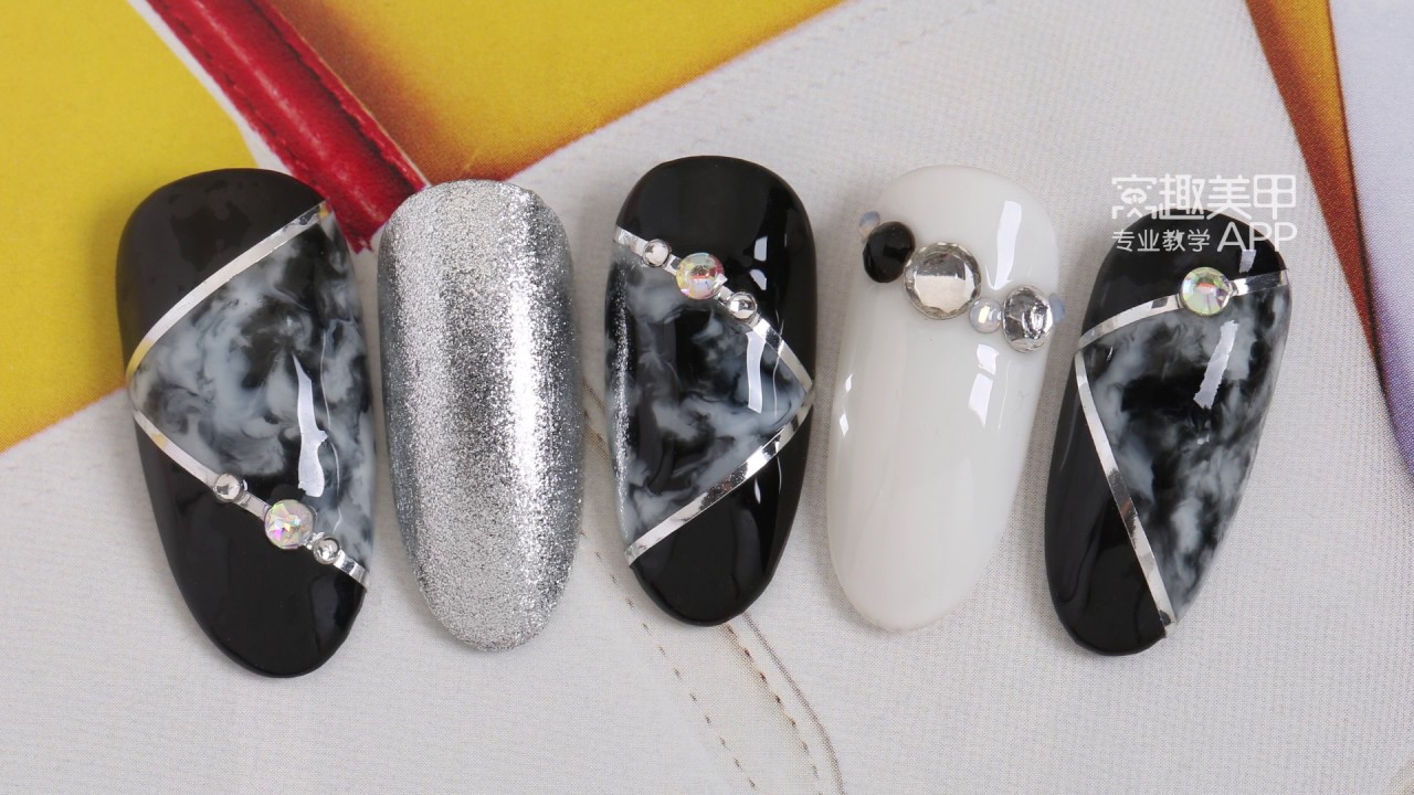 【Watch Nail#654】Fashionable Easy-matching Blooming Marbling【窝趣美甲推荐-第654期】百搭款 时尚晕染大理石纹
