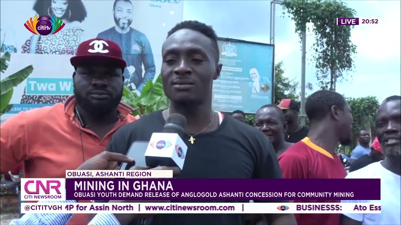 Mining in Ghana: Obuasi youth demand release of AngloGold Ashanti concession for community mining