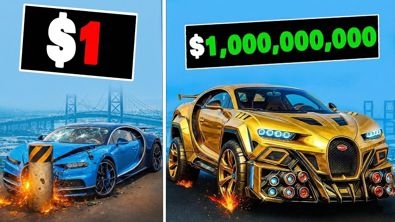 $1 to $1,000,000,000 CAR in GTA 5 | Shinchan & Chop