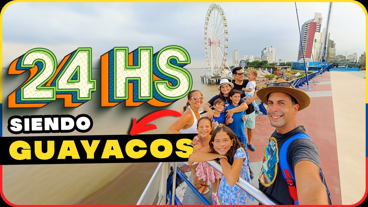 🇪🇨 GUAYACOS por 1 DÍA 🤣 ASÍ VIVE una FAMILIA GUAYACA 🎉 |Familia Nómade|