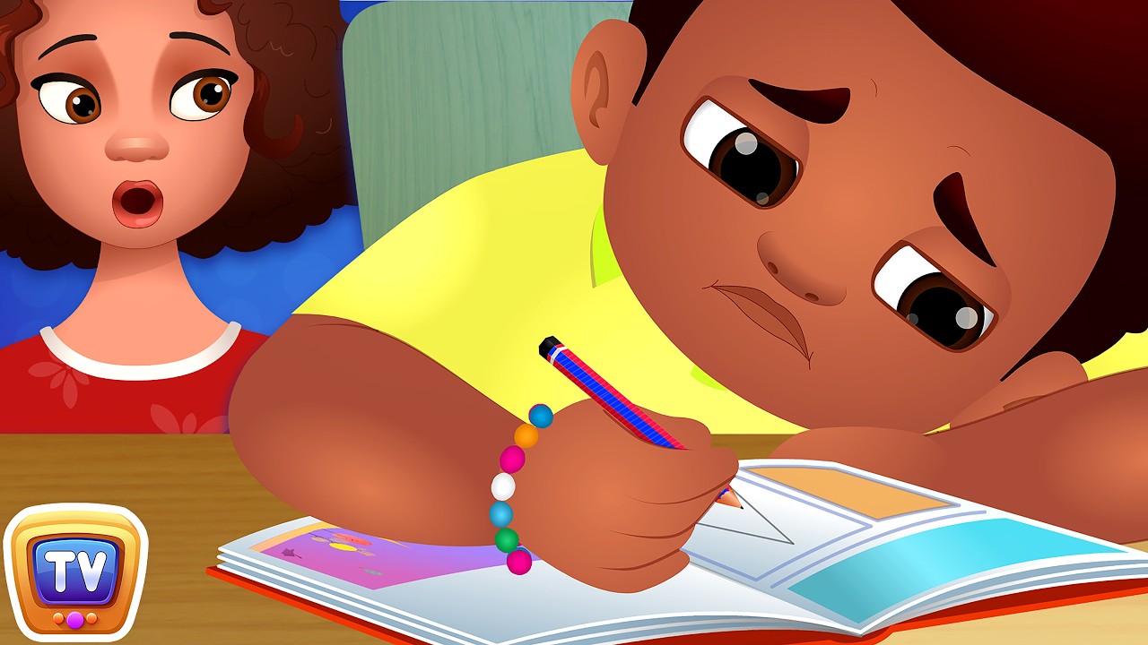 Chika and His Homework - ChuChuTV Storytime Good Habits Bedtime Stories for Kids