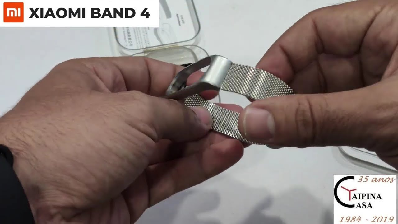 Xiaomi Mi Band 4 - Milanese Strap Silver and Black