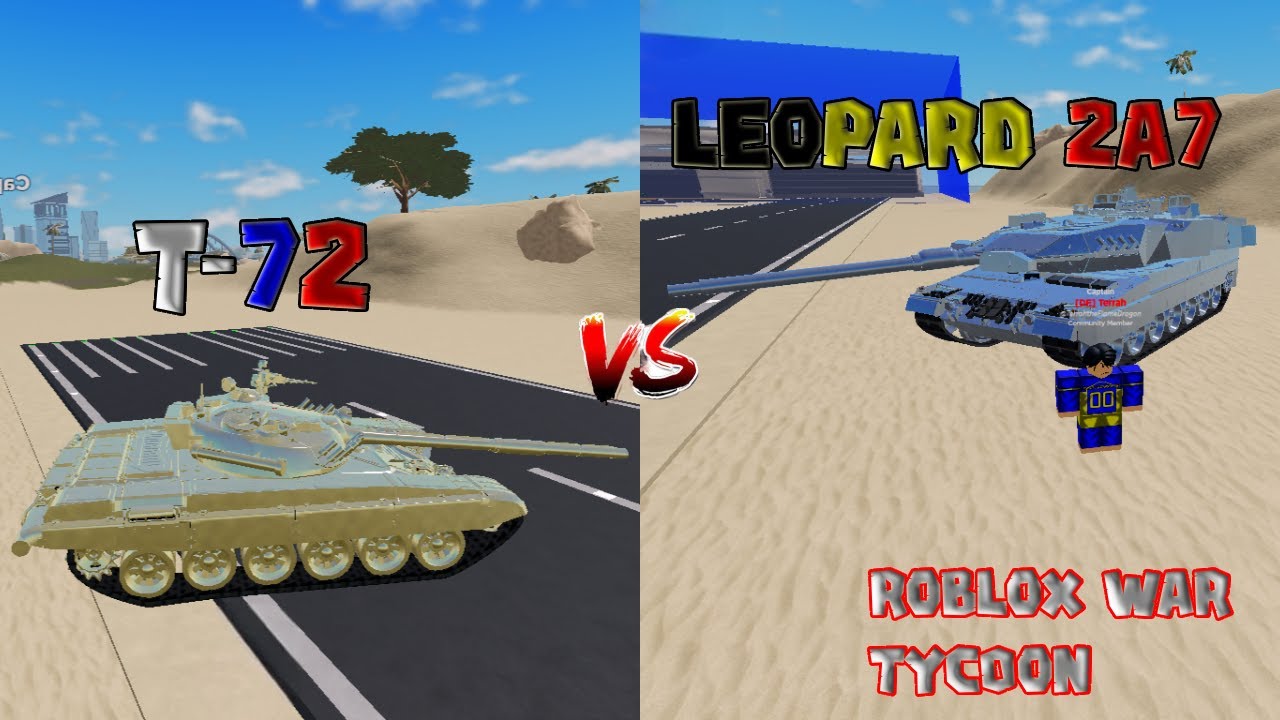 T-72 vs Leopard 2A7 in War Tycoon