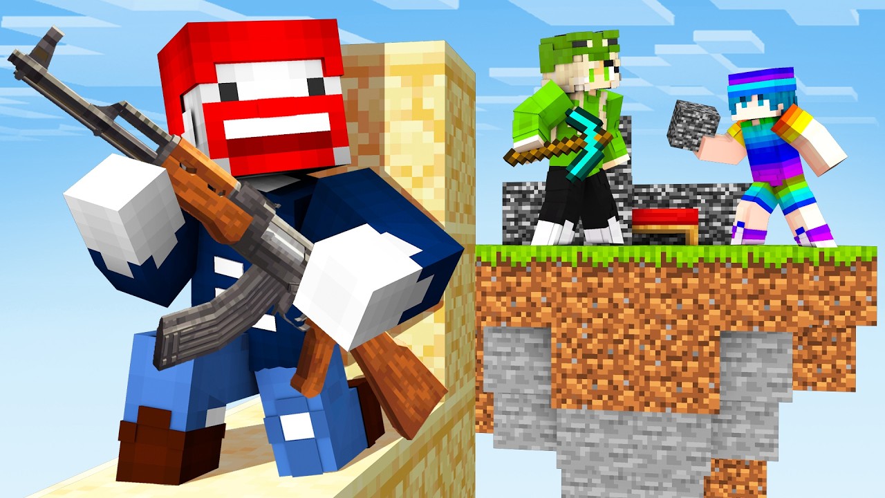 WAFFEN BEDWARS mit 1000 SCHADEN MINIGUN in Minecraft