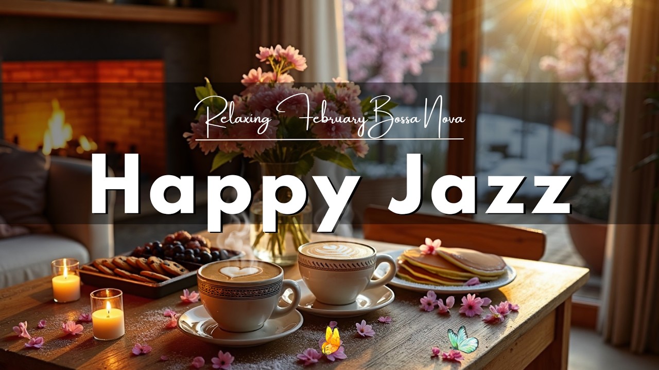 [Happy February Jazz] ☕ Morning Bossa Nova Piano & Delicate Coffee Jazz for Good Moods