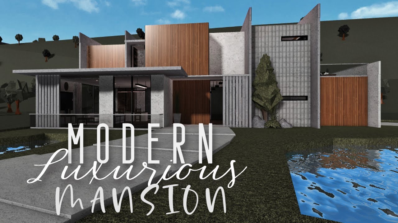 Luxurious Modern Mansion | ROBLOX bloxburg