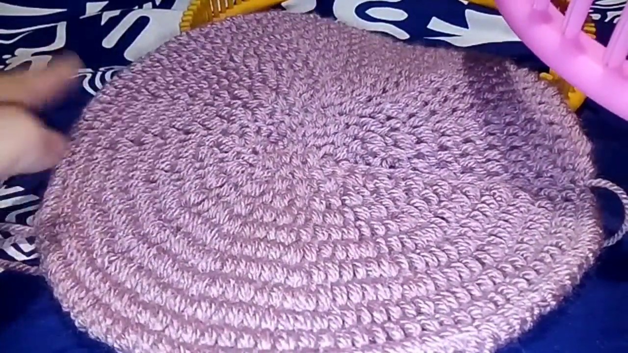 Cercle au tricotin/knit circle