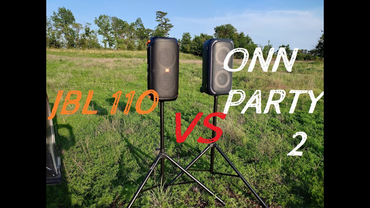 ONN Large Party Speaker Gen 2 против JBL Partybox 110 ☀️ Установка на стойку на открытом воздухе ...