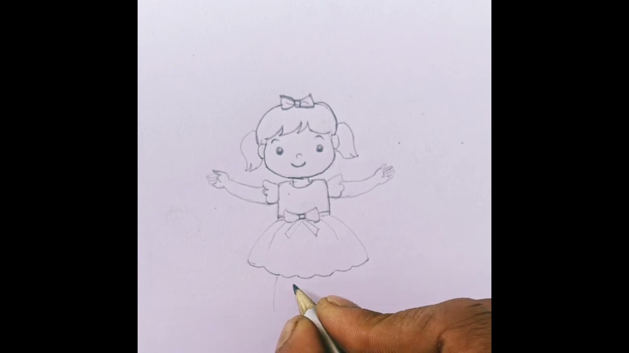 How to make a doll drawing/drawing a barbie doll drawing easy@drawingwithtiti 