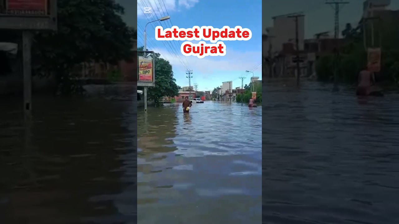 Flood in Gujrat GT Road 😭 #floodalert #gujratflood #flood