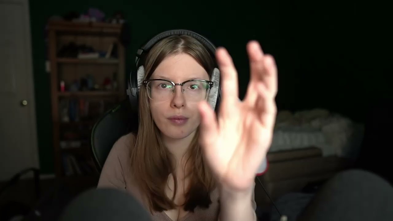 Touching your face asmr